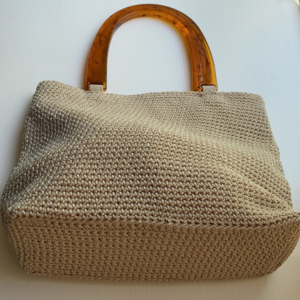 Vintage Bag w/ Lucite Handles - Picture 2 of 12
